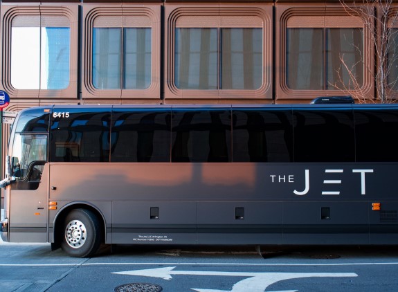 how many seats does the JET bus have?