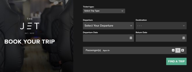 how to book a ticket the jet bus