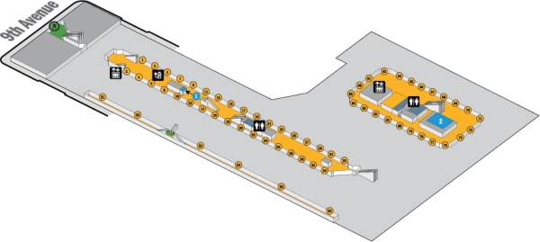 port authority lower level map
